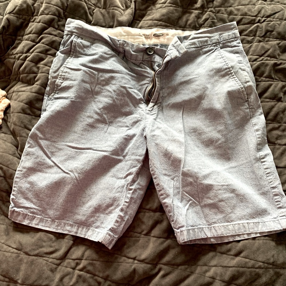 Men’s linen blend chino shorts